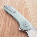 Civivi Elementum II Folding Knife 2.96" Nitro-V Steel Drop Blade Jade G10 Handle