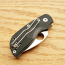 Spyderco Chicago Linerlock Folding Knife 2" CTS-BD1 Steel Blade Black G10 Handle