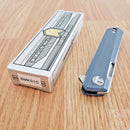 Bestech Knives Bestechman Dundee Linerlock Folding Knife 3.5" D2 Tool Steel Blade Blue-Gray G10 Handle