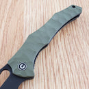 Civivi Spiny Dogfish Linerlock Folding Knife 3.5" 14C28N Sandvick Steel Blade OD Green G10 Handle