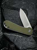Civivi Elementum Linerlock Folding Knife 3" D2 Tool Steel Blade Green G10 Handle