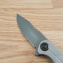 Kershaw Assisted Folding Knife 3.25" Gray 8Cr13MoV Steel Blade Stainless Handle