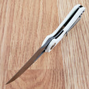 Bestech Knives Bihai Linerlock Folding Knife 2.13" 14C28N Steel Blade White G10 Handle