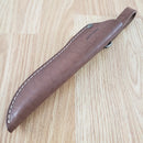 BPS Knives Camping Fixed Knife 4.25" Scandi Grind 1066 Carbon Steel Full Tang Blade Walnut Handle