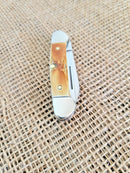 Case XX Cutlery Baby Butterbean Pocket Knife Stainless Steel Blades Stag Handle