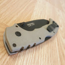 Cold Steel 4-Max Scout Lockback Folding Knife 4" AUS-10A Steel Blade Dark Earth Griv-Ex Handle
