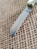 Schrade Old Timer Middleman Pocket Knife Stainless Steel Blades Delrin Handle