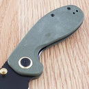 CJRB More Maileah Folding Knife 2.38" AR-RPM9 Stainless Steel Blade Green G10 Handle