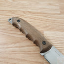 BPS Knives Bushcraft Fixed Knife 5" 5Cr14MoV Steel Full Blade Walnut Handle