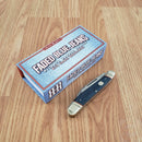Rough Ryder Stockman Pocket Knife Stainless Steel Blades Jean Micarta Handle