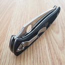 Spyderco Resilience Folding Knife 4.25" Part Serrated 8Cr13MoV Steel Blade FRN