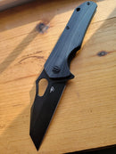 Bestech Knives Operator Folding Knife 3.5" D2 Tool Steel Blade Black G10 Handle