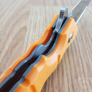 Cold Steel Large Luzon Folding Knife 6" 8Cr13MoV Stainless Steel Blade Orange GFN Handle