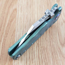 Artisan Proponent Frame Folding Knife 4" S35VN Steel Tanto Blade Titanium Handle