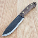 Condor Bisonte Fixed Knife 4.63" Full Tang 1095HC Steel Blade Walnut Handle