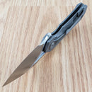 Bestech Knives Nuke Frame Folding Knife 2.63" Bohler M390 Steel Blade Dark Gray Titanium/G10 Handle