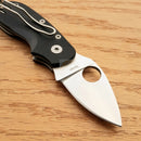 Spyderco Chicago Linerlock Folding Knife 2" CTS-BD1 Steel Blade Black G10 Handle
