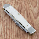 Case XX Korean War Pocket Knife Stainless Steel Blades Natural Bone Handle 50951