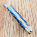 Case XX Small Texas Toothpick Folding Knife 2.25" Surgical Steel Blade Blue Bone Handle 02804