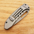 Case XX Harley Tec Framelock Folding Knife 2.63" Stainless Blade Stainless Handle 52163
