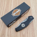 Case XX Harley TecX Framelock Folding Knife 2.88" 440 Steel Blade G10 Handle 52196