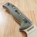 ESEE Model 6 Fixed Knife 5.25" Desert Tan Powder Coated 1095HC Steel Blade Black And Coyote Brown 3D Machined G10 Handle 6PDT005