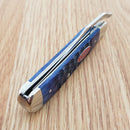 Case XX Cutlery RussLock Folding Knife 2.7" Stainless Steel Blade Navy Blue Bone Handle 07057