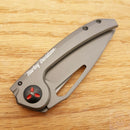 Case XX Harley Tec Framelock Folding Knife 2.63" Stainless Blade Stainless Handle 52163