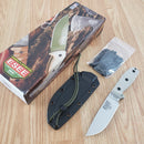 ESEE Model 4 Fixed Knife 4.5" S35VN Steel Drop Point Blade Green Linen Micarta Handle 4PS35V