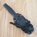Case XX Tec X Harley Fixed Knife 3.5" Stainless Blade Black Textured GRN Handle 52162