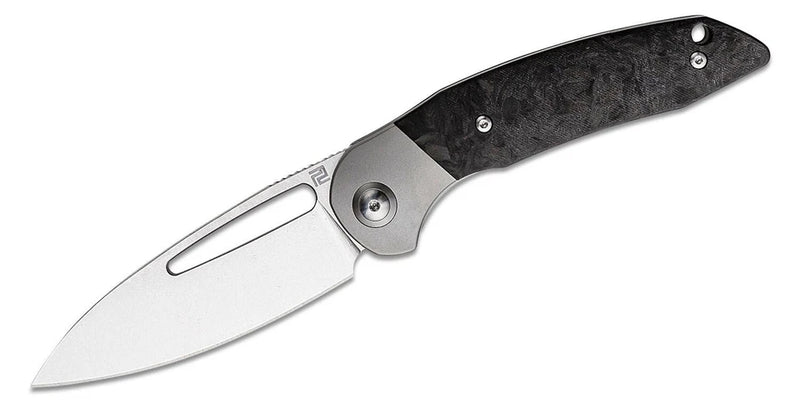 Artisan Tylos Folding Knife 3.25" S35VN Steel Blade Carbon Fiber/Titanium Handle