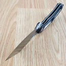Bestech Knives Kasta Linerlock Folding Knife 3.5" 154CM Steel Blade Black And White G10 Handle