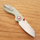 CJRB Maileah Linerlock Folding Knife 2.38" AR-RPM9 Stainless Steel Blade Jade G10 Handle