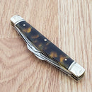 Rough Ryder Congress Pocket Knife Stainless Blades Imitation Tortoise Handle