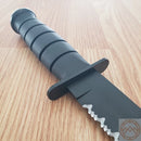 KA-BAR Fixed Knife 8" 1095 Steel Tanto Blade Black Rubber G / Carbon Steel Handle 1245