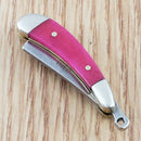 Rough Ryder Mini Folding Knife 1" Stainless Steel Razor Blade Smooth Bone Handle