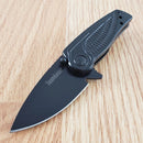 Kershaw Spoke Assisted Folding Knife 2" Stainless Steel Blade Stainless Handle