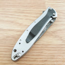 Kershaw Leek Assisted Folding Knife 3" Damascus Steel Blade Stainless Handle