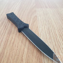 Case XX Harley Fixed Knife 3.75" Stainless Steel Dagger Blade Black G10 Handle