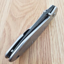 Kershaw Scallion Assisted Folding Knife 2½ Damascus Steel Blade Stainless Handle