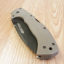 Cold Steel 4-Max Scout Lockback Folding Knife 4" AUS-10A Steel Blade Dark Earth Griv-Ex Handle