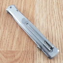 Rough Ryder Thin Man Folding Knife 3.75" Stainless Steel Blade Brushed Stainless Handle