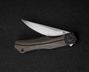 Bestech Knives Folding Knife 3.5" M390 Steel Blade Titanium/Carbon Fiber Handle