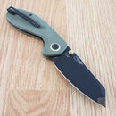 CJRB More Maileah Folding Knife 2.38" AR-RPM9 Stainless Steel Blade Green G10 Handle