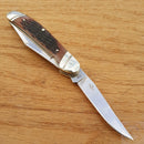 Rough Ryder Copperhead Pocket Knife Stainless Steel Blades Jigged Bone Handle