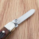 Rough Ryder Tiny Stockman Pocket Knife 440 Steel Blades Amber Jigged Bone Handle