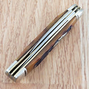 Rough Ryder Peanut Pocket Knife Stainless Steel Blades Amber Jigged Bone Handle