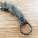 Bastinelli Creations Mako Linerlock Folding Knife 2.75" Bohler N690 Steel Blade Gray G10 Handle