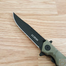 Cold Steel Medium Luzon Folding Knife 4"  8Cr13MoV Stainless Blade OD Green GFN Handle