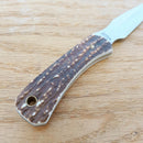 Schrade Uncle Henry Fixed Knife 2.75" Stainless Steel Blade Delrin Stag Handle